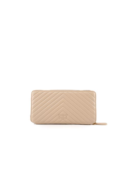 Portafoglio Ryder Zip in nappa chevron PINKO | 100250 A0GKC50Q